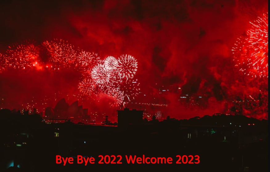 Bye Bye 2022 Welcome 2023 Wishes, Status, Captions, Message, SMS