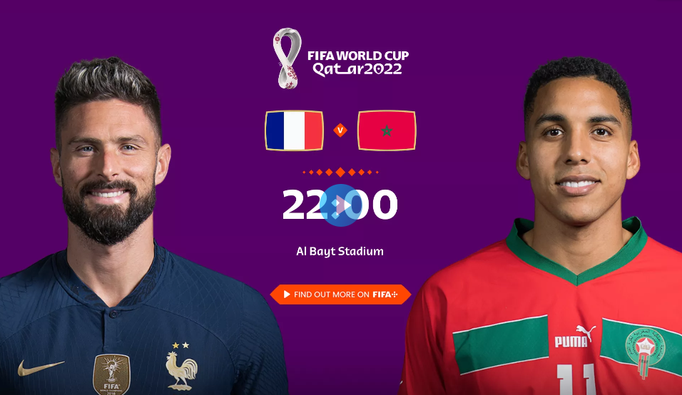 France vs Morocco SemiFinal Live, Watch Online, TV, App, Twitter