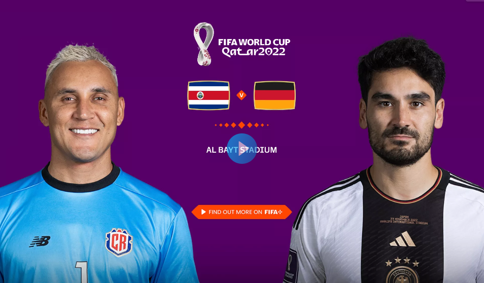 Germany vs Costa Rica live World Cup Match 2022 TV, App, Online, Link