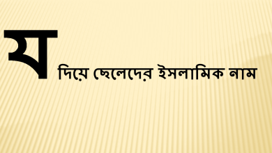 য দিয়ে ছেলেদের ইসলামিক নাম বাংলা অর্থসহ