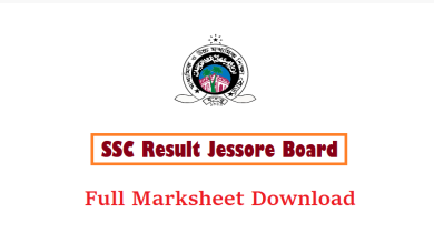 SSC Result Jessore Board with Marksheet