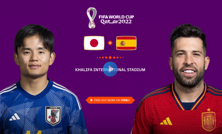 Japan vs Spain World Cup Football Match Live 2022