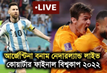 Live Argentina vs Netherlands 2022 World Cup Football Match Quarter Final
